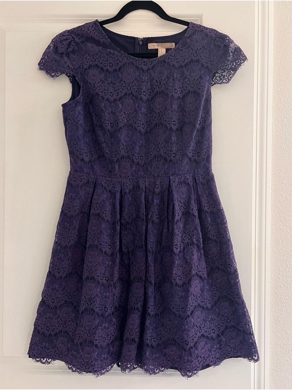 Forever 21 Purple Lace Midi Dress - Size Medium